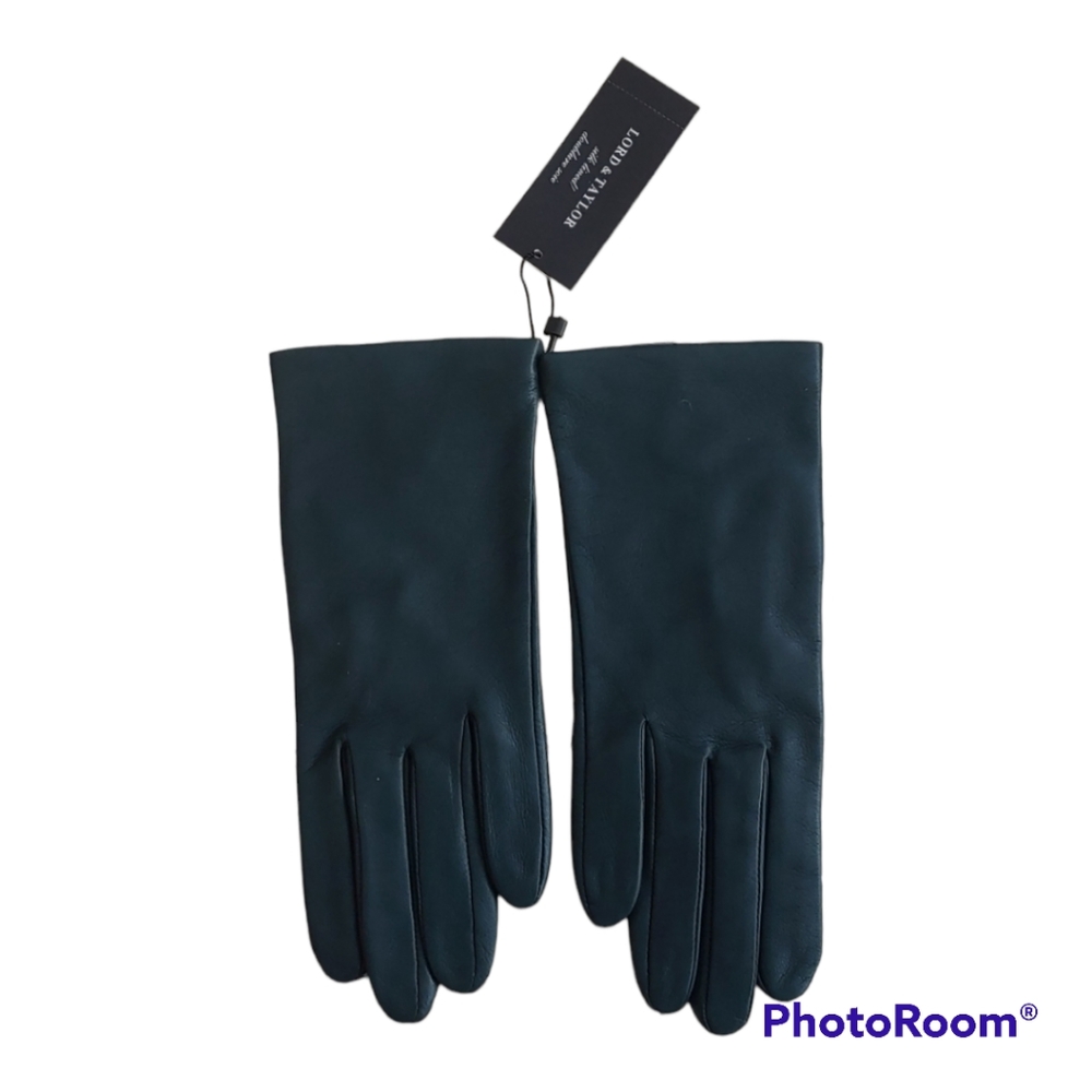 NWT Lord & Taylor Leather Silk Lined Gloves|Size 7